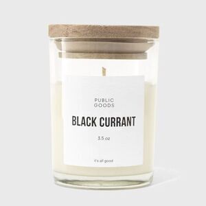 Public Goods Black Currant Scented Soy Candle 3.5 oz Eco-Friendly Vegan